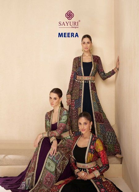 Meera By Sayuri Designer Georgette Readymade Suits Suppliers In India